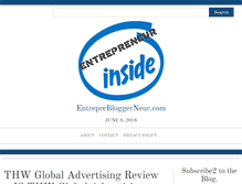 Tablet Screenshot of entreprebloggerneur.com
